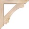 Ekena Millwork Imperial Traditional Smooth Bracket w/ Offset Brace, Douglas Fir, 5 1/2"W x 28"D x 28"H BKT0604X28X28IMP01SDF - alternate 4